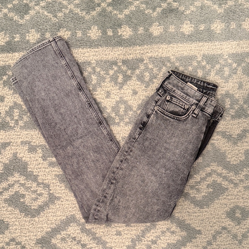 Rag and Bone Nina High Rise Cigarette Gray